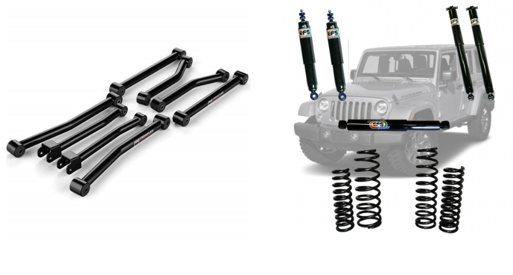 Kit suspension complet avec barres panhard et tirants de pont